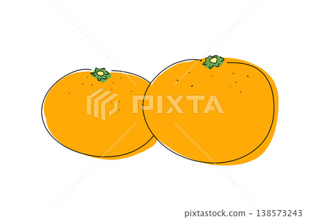 Simple, hand-drawn style illustration of a mandarin orange (PNG with transparent background) Simple, hand-drawn style illustration of a mandarin orange (PNG with transparent background) 138573243