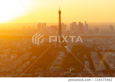 Eiffel Tower and Paris cityscape Eiffel Tower and Paris cityscape 138573402