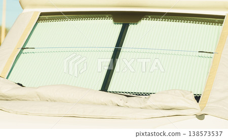 Motorhome with thermal screen blind Motorhome with thermal screen blind 138573537