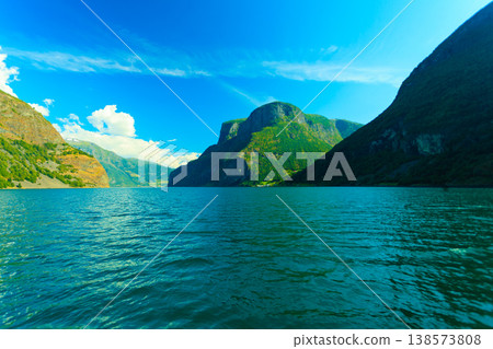 Tourism and travel. Mountains and fjord in Norway. Tourism and travel. Mountains and fjord in Norway. 138573808