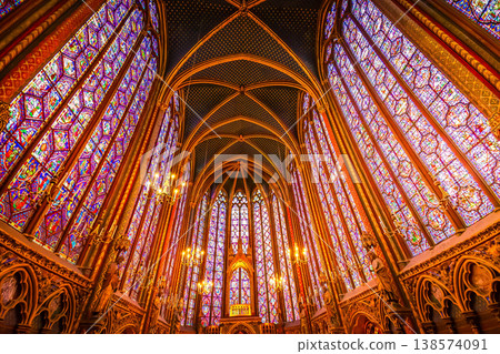 Stained glass windows of Saint Chapelle 138574091