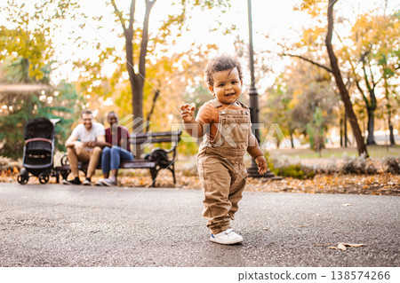 The first steps of a little boy's adventure The first steps of a little boy's adventure 138574266