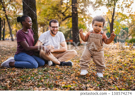 First Steps in Autumn Splendor First Steps in Autumn Splendor 138574274