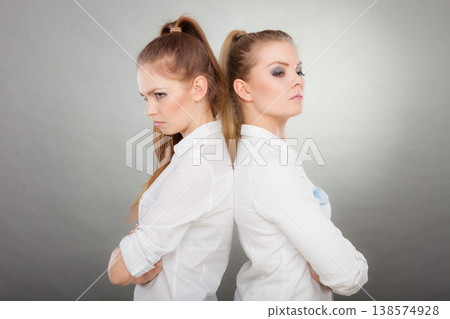 girls going through conflict in their relationship 138574928