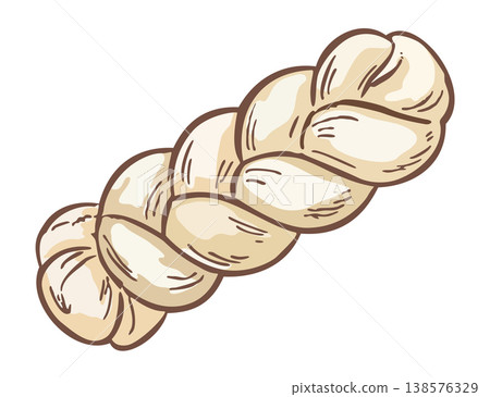 String cheese. Vector isolated illustration 138576329