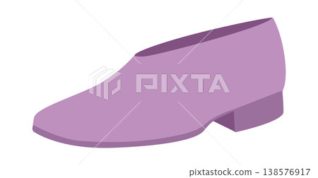 Purple flat shoe boot women color flat. Minimal low heel boot for capsule wardrobe and casual styling. Technical fashion 138576917