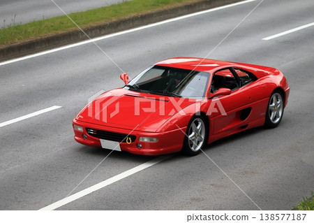 Image of a red Italian sports car 138577187