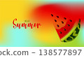 Vibrant summer mesh gradient background with Blurred Fruit soft color blends for ads, web design, banners, and marketing materials. vector illustration 138577897