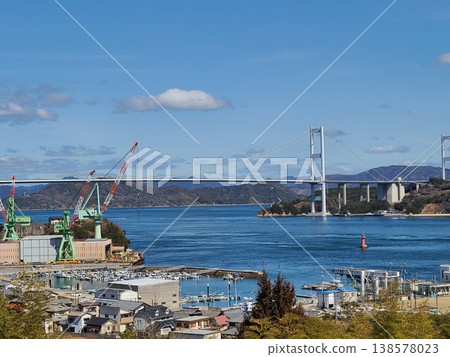 Kurushima Strait Bridge, part of the Honshu-Shikoku Connecting Bridges 138578023