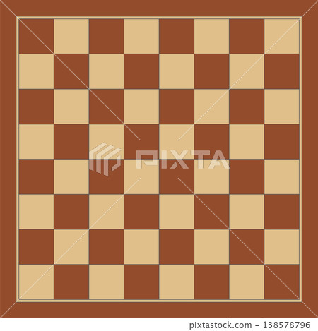 一個簡單的國際象棋棋盤向量圖。 一個簡單的國際象棋棋盤向量圖。 138578796