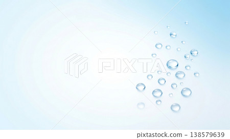 乾淨清爽的水滴抽象背景 138579639