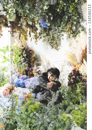 Woman in flowers Woman in flowers 138580215
