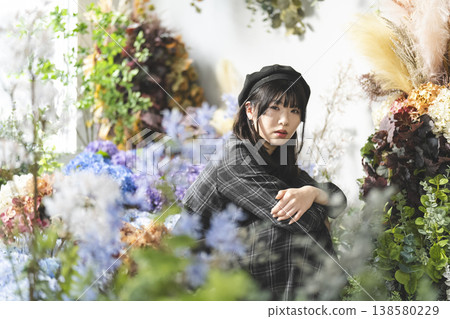 A woman in a flower A woman in a flower 138580229