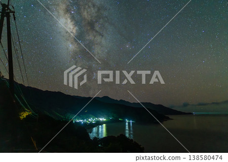 銀河，海洋阿爾卑斯山，屋久島（夏季） 138580474