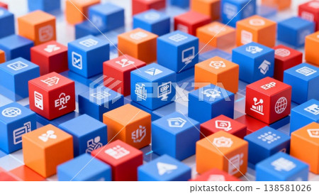 abstract background of cubes abstract background of cubes 138581026