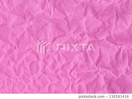 Pink kraft paper wrinkles 138581416