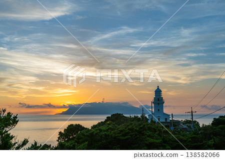 Evening view of Yakushima Lighthouse at twilight, Yakushima (Summer) Evening view of Yakushima Lighthouse at twilight, Yakushima (Summer) 138582066