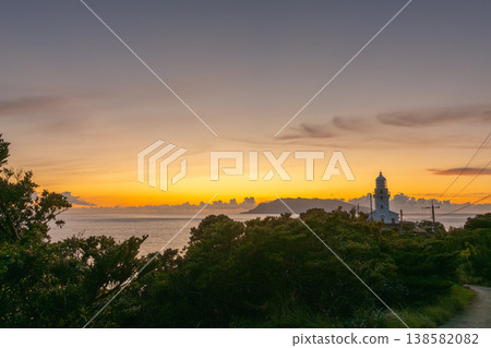 Evening view of Yakushima Lighthouse at twilight, Yakushima (Summer) Evening view of Yakushima Lighthouse at twilight, Yakushima (Summer) 138582082