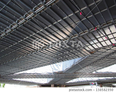 Temporary scaffolding scenery Temporary scaffolding scenery 138582350