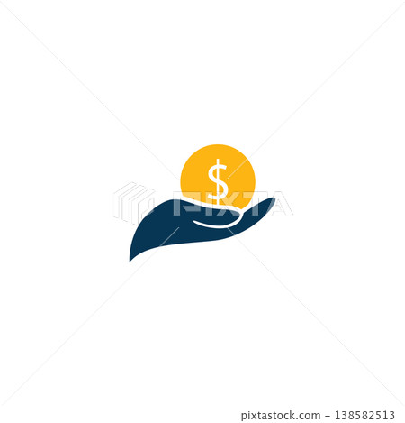 hand holding a dollar coin line icon. save money salary finance cash concept. logo symbol for web and mobile isolated on white background hand holding a dollar coin line icon. save money salary finance cash concept. logo symbol for web and mobile isolated on white background 138582513