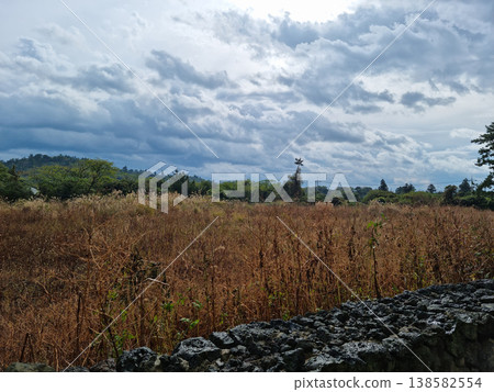 This is a grassland landscape of Jeju Island. This is a grassland landscape of Jeju Island. 138582554