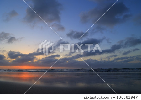 beautiful beach sunrise beautiful beach sunrise 138582947