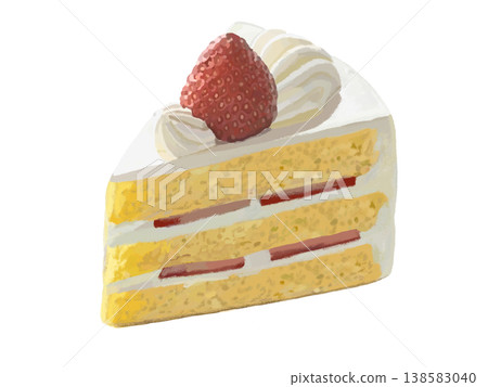 Strawberry shortcake (without plate) 138583040