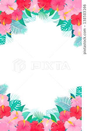 木槿花框 3_垂直 138583166