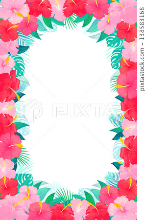 Hibiscus frame 4_vertical 138583168