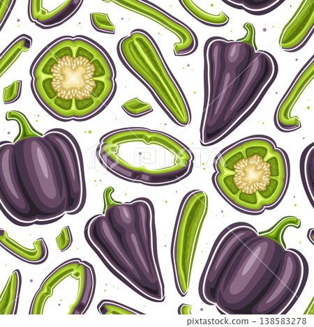 Vector Black Pepper Seamless Pattern Vector Black Pepper Seamless Pattern 138583278