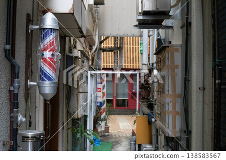 narrow back alley narrow back alley 138583567