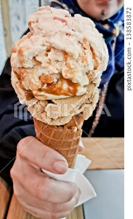 photo of delicious traditional food ice cream photo of delicious traditional food ice cream 138583872