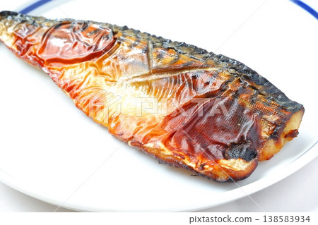 Salt-grilled mackerel - Delicious salt-grilled mackerel with plenty of fat. Salt-grilled mackerel - Delicious salt-grilled mackerel with plenty of fat. 138583934