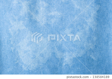 Blue grunge wallpaper texture with white stains 138584189