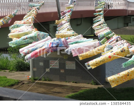 Carp streamer Tsurumi River Carp streamer Tsurumi River 138584435