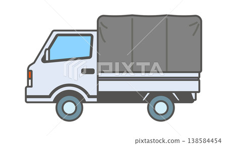 迷你卡車(帶帆布篷和條紋圖案) 迷你卡車(帶帆布篷和條紋圖案) 138584454