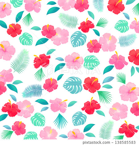芙蓉花圖案透明背景_正方形 芙蓉花圖案透明背景_正方形 138585583