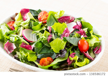 Vegetable salad on the table 138586172