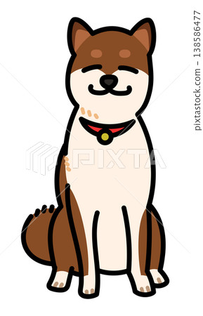柴犬表達情感的插圖(第一部分) 柴犬表達情感的插圖(第一部分) 138586477