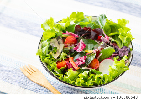Vegetable salad on the table 138586548