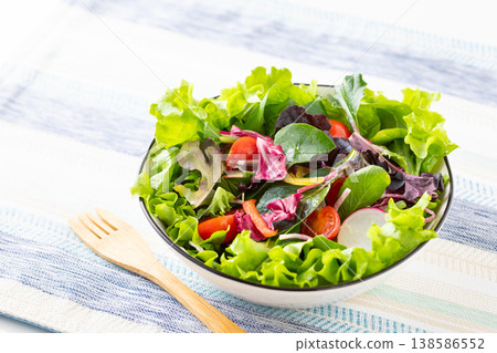 Vegetable salad on the table 138586552