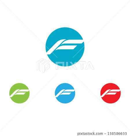 f logo and symbols template vector icons 138586633