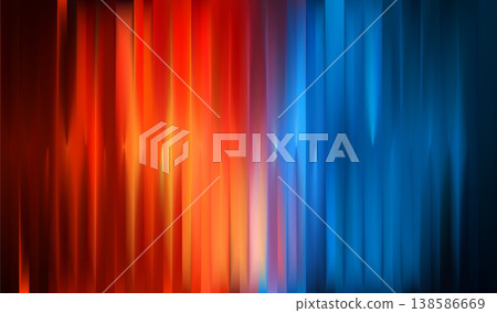 Ice fire bg. Red and blue ribbed glass background. Ice fire bg. Red and blue ribbed glass background. 138586669