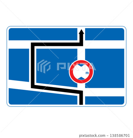 Guide sign: Detour Guide sign: Detour 138586701