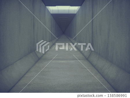 Inside a drainage ditch - background illustration 03 Inside a drainage ditch - background illustration 03 138586991