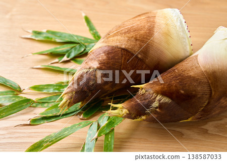 Freshly dug bamboo shoots 138587033