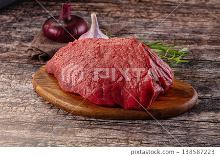 Raw red beef meat fillet Raw red beef meat fillet 138587223