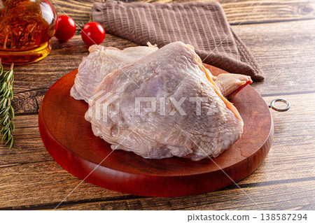 Raw chicken thighs for cooking 138587294