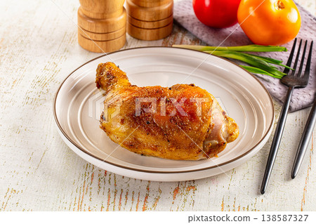 Roasted tasty hot chicken leg Roasted tasty hot chicken leg 138587327