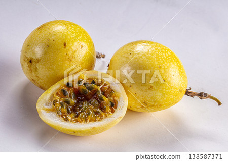 Sweet juicy tropical yellow Grinadilla 138587371